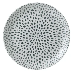 DUDSON Assiette coupe plate rond terracotta porcelaine vitrifiée Ø 28,8 cm Terrazzo Clearance
