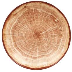 Assiette coupe plate rond timber porcelaine vitrifiée Ø 29,3 cm Woodart - RAK Sale