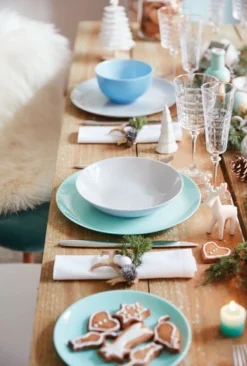 LUMINARC Assiette coupe plate rond turquoise verre opal Ø 19 cm Diwali Discount
