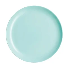 Assiette coupe plate rond turquoise verre opal Ø 25 cm Diwali - LUMINARC