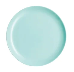 LUMINARC Assiette coupe plate rond turquoise verre opal Ø 27 cm Diwali Clearance