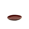 SERAX Assiette coupe plate rond Venetian red grès émaillé Ø 20 cm La Mère Discount