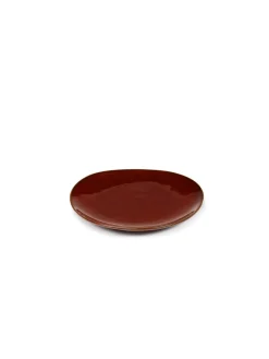 SERAX Assiette coupe plate rond Venetian red grès émaillé Ø 20 cm La Mère Discount