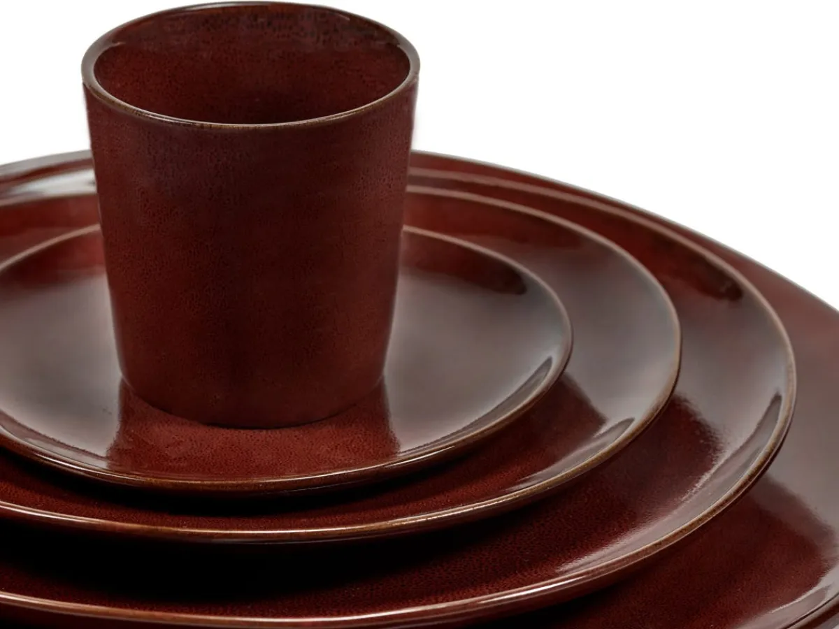 Assiette coupe plate rond Venetian red grès émaillé Ø 27 cm La Mère - SERAX Hot