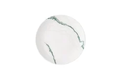 Assiette coupe plate rond vert porcelaine vitrifiée Ø 21,7 cm Inked Tide Accents - CHURCHILL New