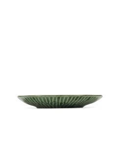 Assiette coupe plate rond vert grès émaillé Ø 22 cm 22 cm Verde Lanza - SERAX Hot