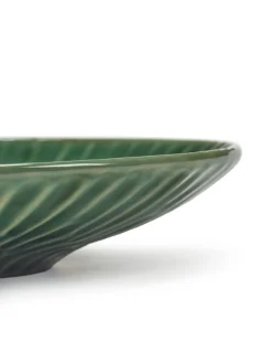 Assiette coupe plate rond vert grès émaillé Ø 22 cm 22 cm Verde Lanza - SERAX Hot