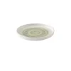 Assiette coupe plate rond vert porcelaine vitrifiée Ø 21 cm Elements Fern - CHURCHILL Online