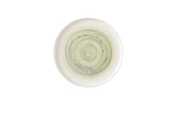 CHURCHILL Assiette coupe plate rond vert porcelaine vitrifiée Ø 26 cm Elements Fern Hot