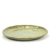 SERAX Assiette coupe plate rond vert grès émaillé Ø 20,5 cm Pure Sea Green Best