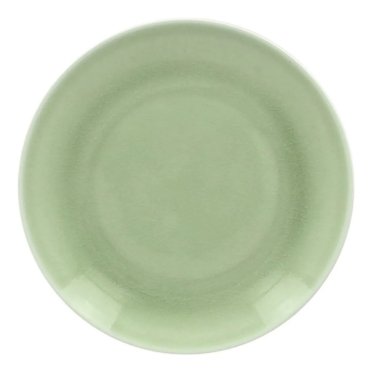 RAK Assiette coupe plate rond vert porcelaine vitrifiée Ø 30,7 cm Vintage New