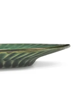 SERAX Assiette coupe plate rond vert grès émaillé Ø 14,5 cm 14,5 cm Verde Lanza