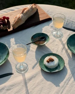 SERAX Assiette coupe plate rond vert grès émaillé Ø 14,5 cm 14,5 cm Verde Lanza