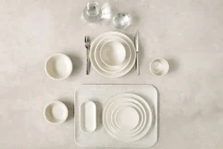 ESSENTIALS COLLECTION Assiette coupe plate stone grès renforcé Ø 16 cm Twist Sale