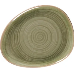RAK Assiette coupe plate triangulaire Emerald porcelaine vitrifiée 27,9x22,4 cm stone Spot Online