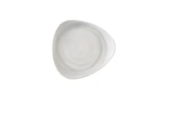 CHURCHILL Assiette coupe plate triangulaire Canvas grey porcelaine vitrifiée 22,9x22,9 cm Stonecast Canvas Outlet