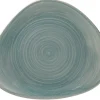 Assiette coupe plate triangulaire Saphire porcelaine vitrifiée 31,4x26,6 cm stone Spot - RAK Discount
