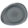 Assiette coupe plate triangulaire Jade porcelaine vitrifiée 27,9x22,4 cm stone Spot - RAK Best
