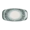 Assiette coupe rectangulaire noir porcelaine vitrifiée 30x15 cm Inked Lume - CHURCHILL Discount