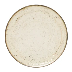 Assiette coupe rond beige porcelaine Ø 20 cm Lunéa - PRO.MUNDI Discount