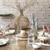 PRO.MUNDI Assiette coupe rond beige porcelaine Ø 25 cm Lunéa Hot