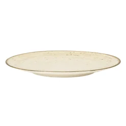 PRO.MUNDI Assiette coupe rond beige porcelaine Ø 25 cm Lunéa Hot