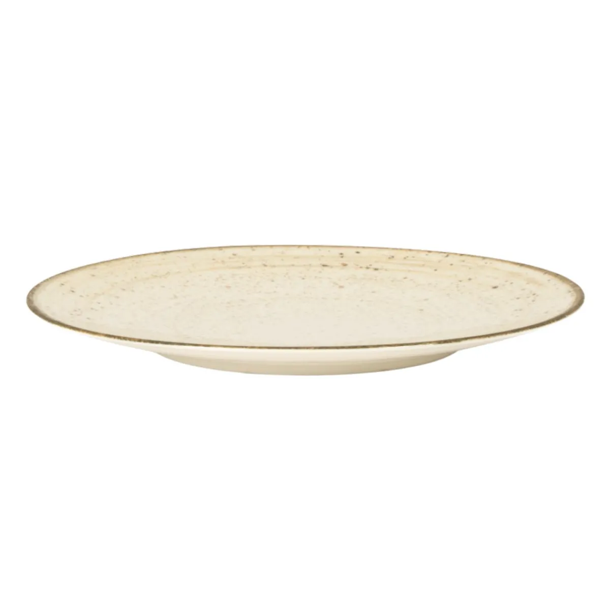 PRO.MUNDI Assiette coupe rond beige porcelaine Ø 25 cm Lunéa Hot