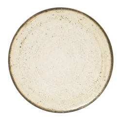 Assiette coupe rond beige porcelaine Ø 27 cm Lunéa - PRO.MUNDI Discount