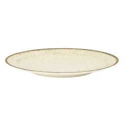 Assiette coupe rond beige porcelaine Ø 27 cm Lunéa - PRO.MUNDI Discount