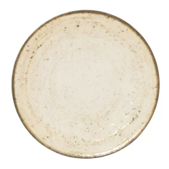 Assiette coupe rond beige porcelaine Ø 16 cm Lunéa - PRO.MUNDI