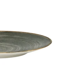PRO.MUNDI Assiette coupe rond gris anthracite porcelaine Ø 27 cm Terra Online
