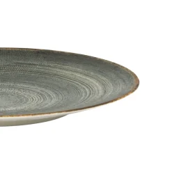 Assiette coupe rond gris anthracite porcelaine Ø 25 cm Terra - PRO.MUNDI Sale