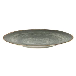 Assiette coupe rond gris anthracite porcelaine Ø 25 cm Terra - PRO.MUNDI Sale