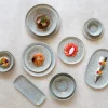ACCOLADE Assiette coupe rond gris grès émaillé Ø 27 cm Tropic Clearance