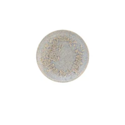 Assiette coupe rond gris grès émaillé Ø 17 cm Tropic - ACCOLADE New