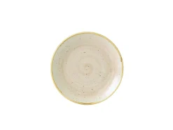 CHURCHILL Assiette coupe rond Nutmeg Cream porcelaine vitrifiée Ø 16,5 cm Stonecast Nutmeg New
