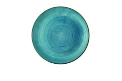 Assiette coupe rond Raw Teal porcelaine vitrifiée Ø 28,8 cm Stonecast Raw - CHURCHILL Best