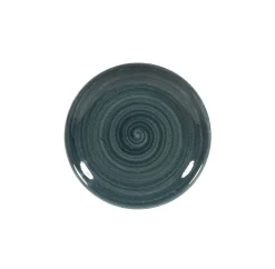 Assiette coupe rond Rustic Teal porcelaine vitrifiée Ø 16,5 cm Stonecast Patina - CHURCHILL Outlet