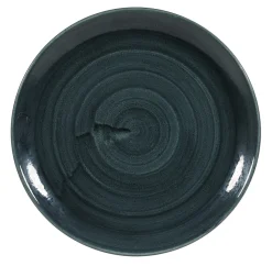 CHURCHILL Assiette coupe rond Rustic Teal porcelaine vitrifiée Ø 28,8 cm Stonecast Patina