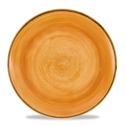 Assiette coupe rond Tangerine porcelaine vitrifiée Ø 26 cm Stonecast Tangerine - CHURCHILL Outlet