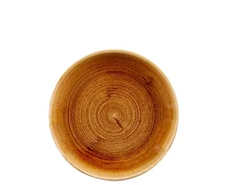 CHURCHILL Assiette coupe rond Vintage Copper porcelaine vitrifiée Ø 16,5 cm Stonecast Patina Hot