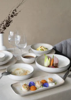 Assiette creuse beige grès émaillé Ø 22 cm Sahara - ACCOLADE Discount