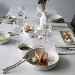 Assiette creuse beige grès émaillé Ø 22 cm Sahara - ACCOLADE Discount