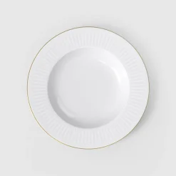 VILLEROY & BOCH Assiette creuse blanc porcelaine bone china Ø 29 cm Chateau Septfontaines Clearance