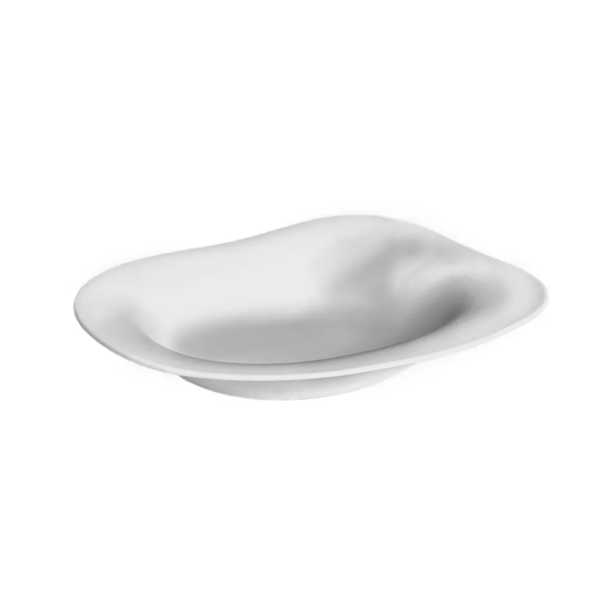Assiette creuse blanc porcelaine 25,5x21,5 cm Jelly - COOKPLAY Online