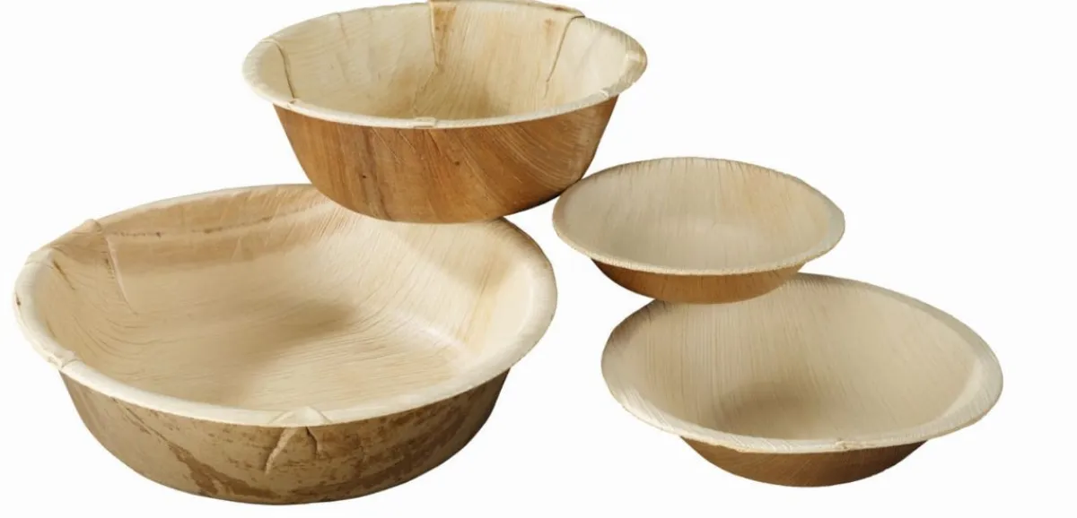 Assiette creuse bois Ø 10 cm 2 cm Oxstal (100 pièces) - PRO.MUNDI Online