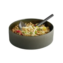 APS Assiette creuse bord droit rond marron porcelaine Ø 26 cm The Grid Sale