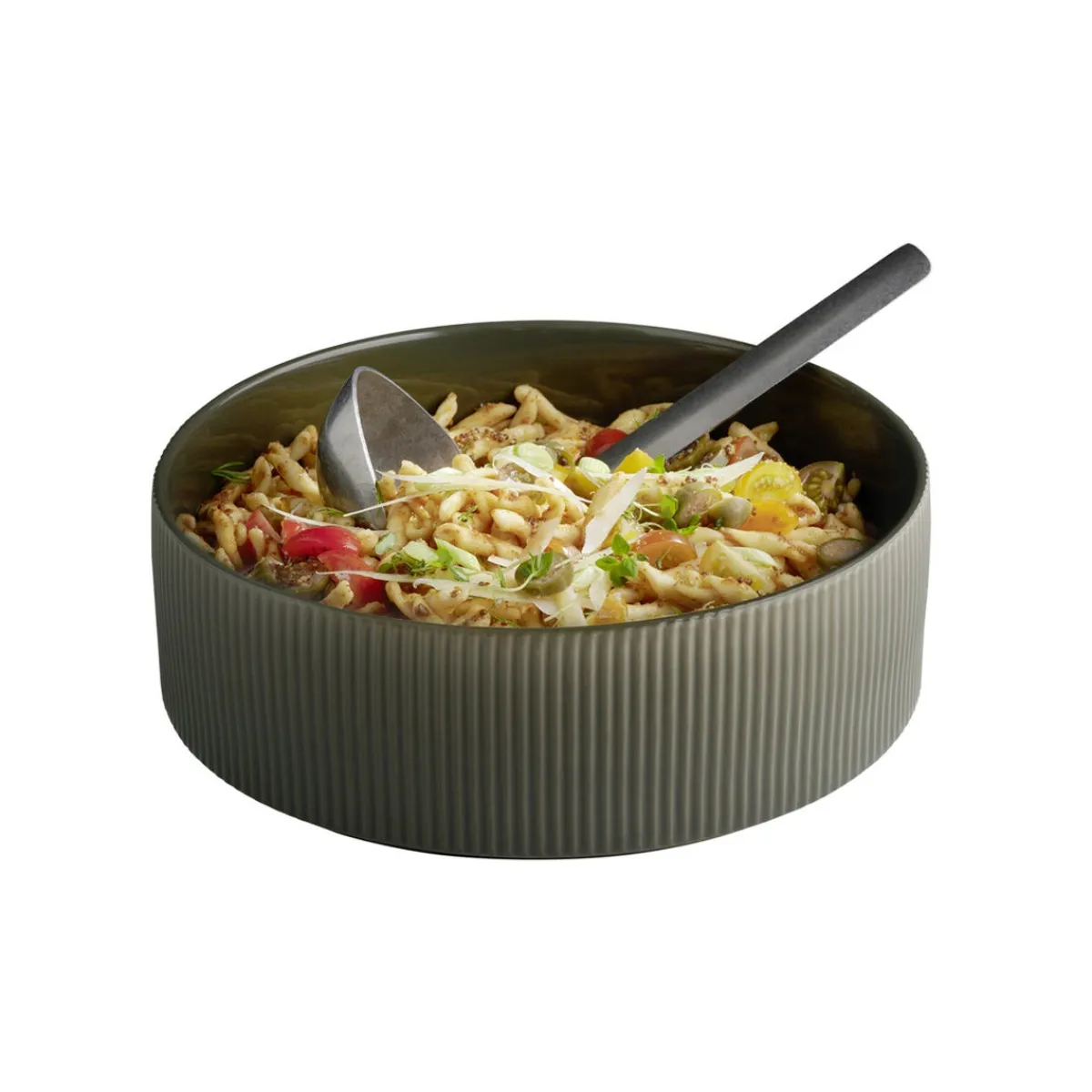 APS Assiette creuse bord droit rond marron porcelaine Ø 26 cm The Grid Sale