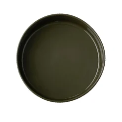 APS Assiette creuse bord droit rond marron porcelaine Ø 26 cm The Grid Sale
