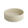 APS Assiette creuse bord droit rond beige porcelaine Ø 26 cm The Grid Sale